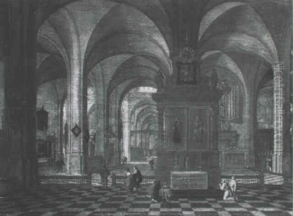 Kircheninterieur Oil Painting by Peeter Neeffs the Younger