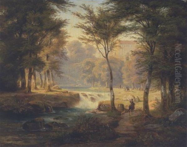 Ruckkehr Von Der Jagd Oil Painting by Ludwig Neelmeyer