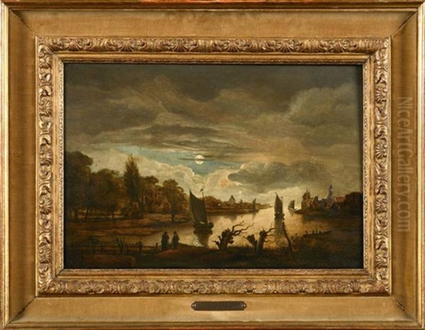 Scene Fluviale Oil Painting by Aert van der Neer