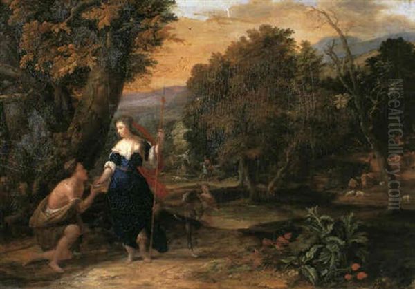 Granida And Daifilo Oil Painting by Eglon Hendrik van der Neer