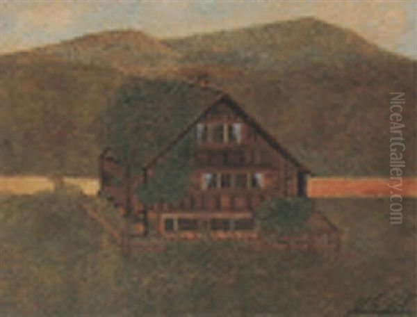 Appenzellerhaus Oil Painting by Ulrich Nef