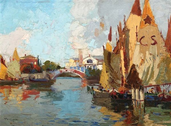 Venetia Oil Painting by Rudolph Negely