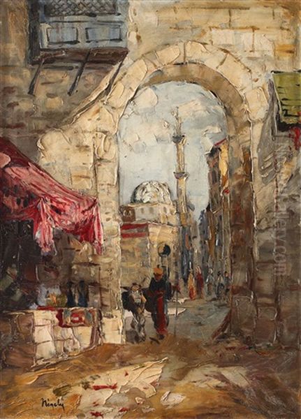 Istanbul Oil Painting by Rudolph Negely