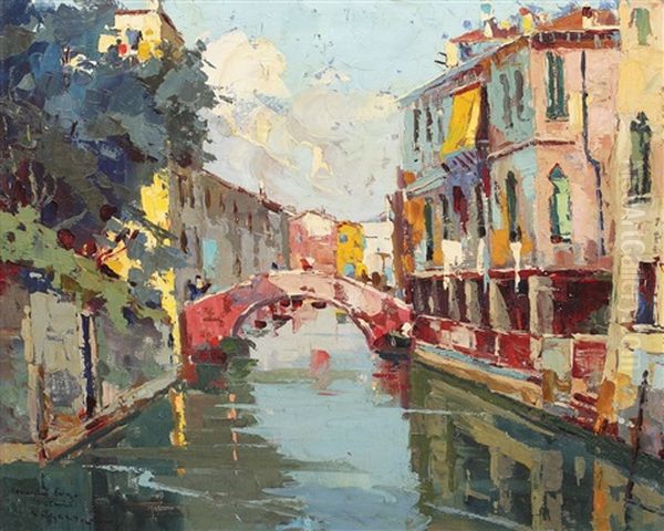 Venetia Oil Painting by Rudolph Negely