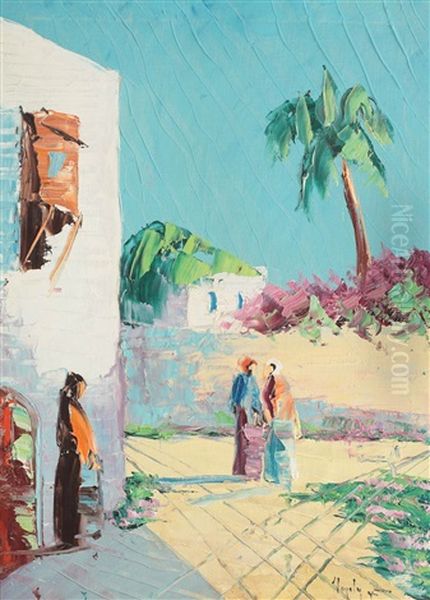 Tunis Oil Painting by Rudolph Negely