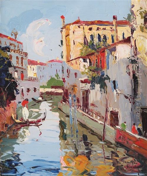 Venice Oil Painting by Rudolph Negely