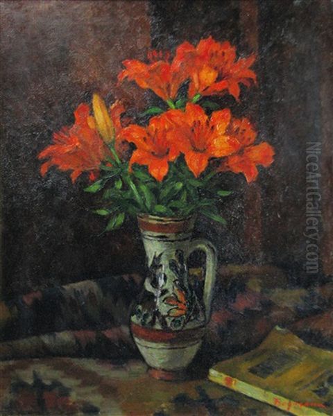 Red Lilies by Grigore Negosanu