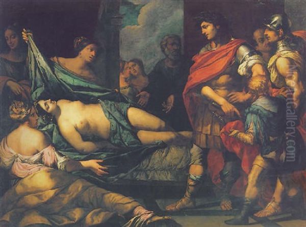 Nero And Aggrippina Oil Painting by Pietro Negri