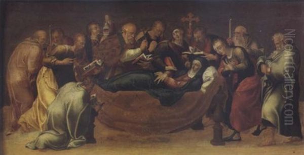 La Dormition De La Vierge Oil Painting by Pietro Negroni