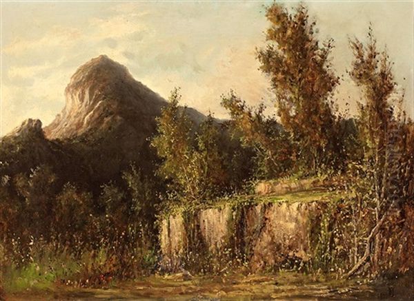 Paisaje Mallorquin, (puig De Galatzo ?) Oil Painting by Juan O. Neillev