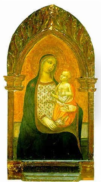 The Madonna And Child Oil Painting by Pietro Nelli