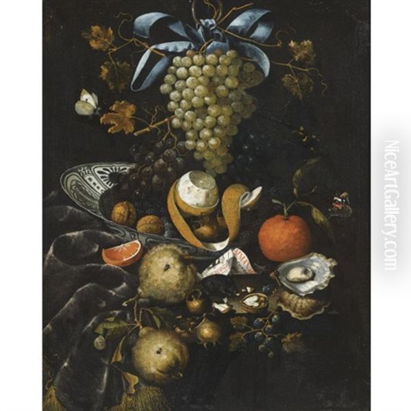 A Still Life Oil Painting by Martinus Nellius