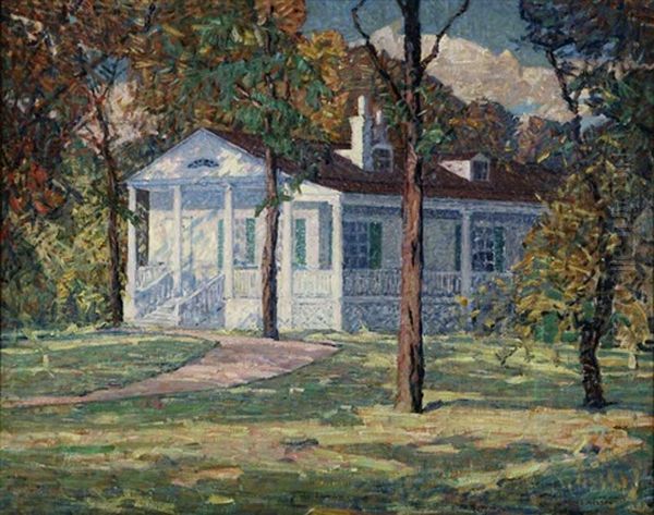 House In The Afternoon Shadows by Ernest Bruce Nelson