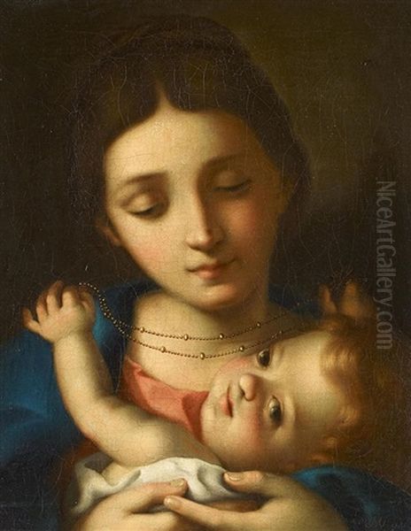 Madonna Mit Kind Oil Painting by Francesco Nenci