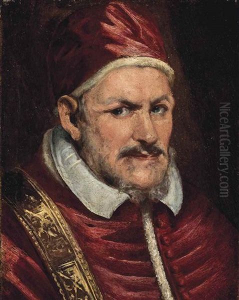 Portrait Of Pope Innocent X (1574-1655), Bust-length Oil Painting by Pietro Martire Neri