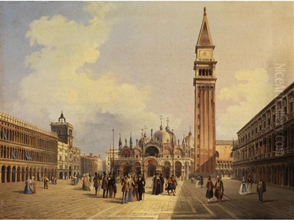 Ansicht Von Venedig Oil Painting by Girolamo Pieri Ballati Nerli