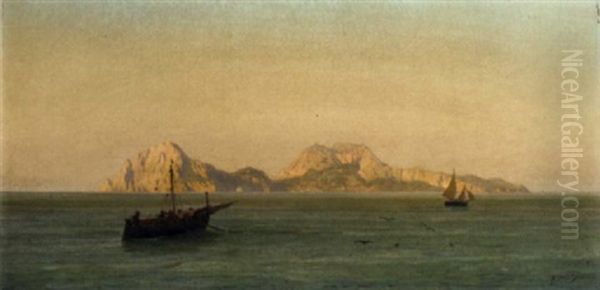 Capri - Veduta Da Maifa by Friedrich Nerly the Younger