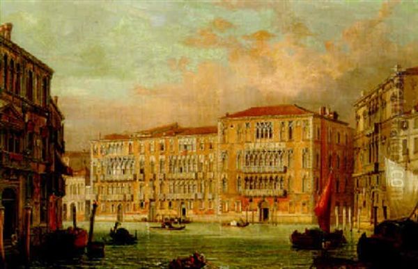 The Grand Canal, Venice Oil Painting by Friedrich Nerly the Younger