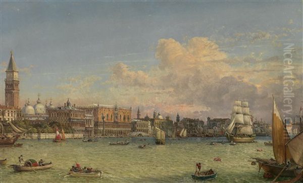 Partie Aus Venedig Oil Painting by Friedrich Nerly