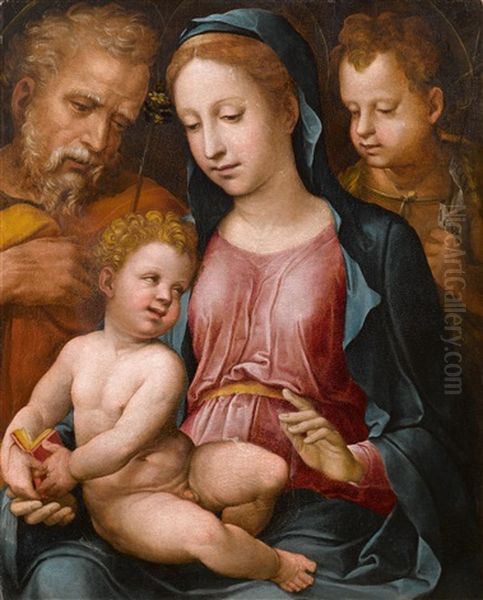 Heilige Familie Oil Painting by Bartolomeo Neroni