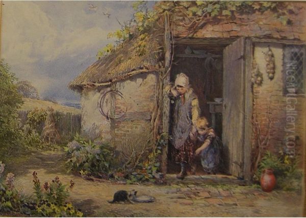 The Gardener Oil Painting by Foster Birkett