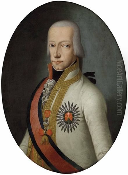 Bildnis Von Erzherzog Ferdinand Als Ferdinand Iii, Grosherzog Von Toskana, Von 1803 - 1805 Kurfurst Von Salzburg by Andreas Nesselthaler