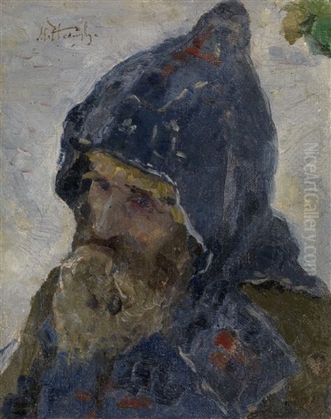 Sergius Of Radonezh Oil Painting by Mikhail Vasilievich Nesterov