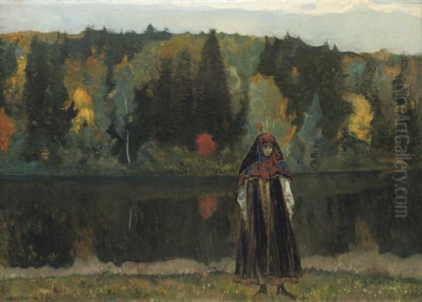 The Abandoned Oil Painting by Mikhail Vasilievich Nesterov