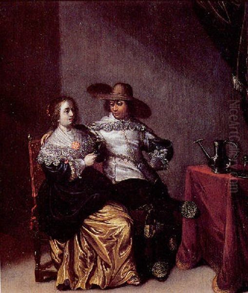 Couple Galant by Laurentius de Neter