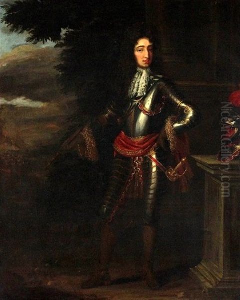 Portrait Of William Of Orange Oil Painting by Caspar Netscher