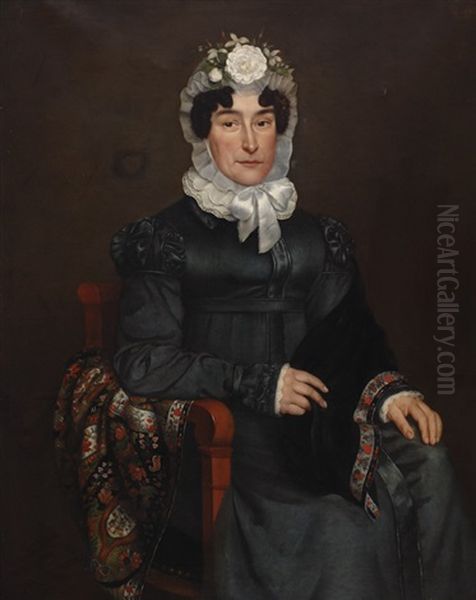 Portrait Of Cornelia Jacoba Sophia Van Ravesteijn Oil Painting by Wilhelm A. Netscher