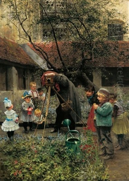 Der Fotograph Oil Painting by Hermann Neuber