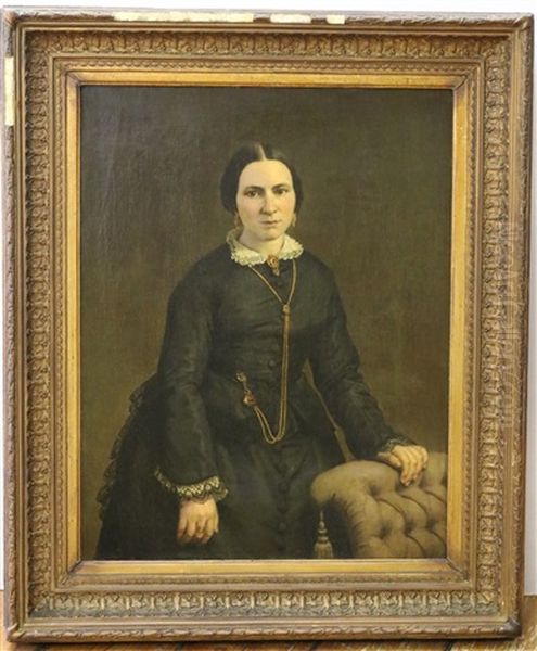 Portret Van Mevrouw Catharina Margaretha Kegler, Gehuwd Met Aart Jonker Oil Painting by Johan Heinrich Neuman