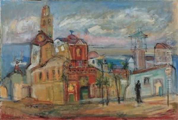 Jaffa Oil Painting by Abraham Neumann