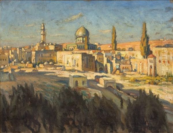 Jerusalem Oil Painting by Abraham Neumann