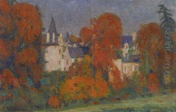 Vue D'un Chateau Oil Painting by Abraham Neumann