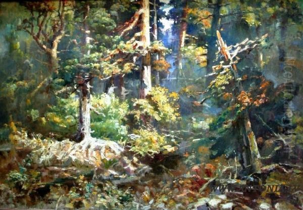 Wood Oil Painting by Stanislav Birnbaum