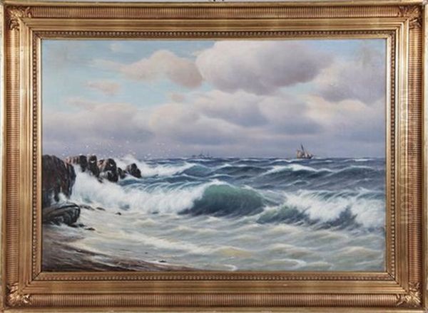 Seascape Oil Painting by Johan Jens Neumann