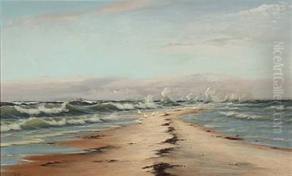 Fra Grenen Oil Painting by Johan Jens Neumann