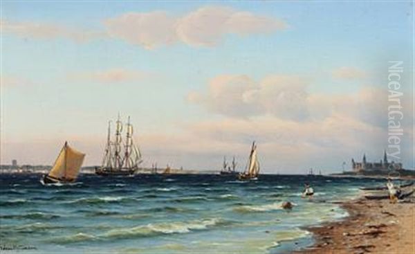 Coastal Scene by Johan Jens Neumann