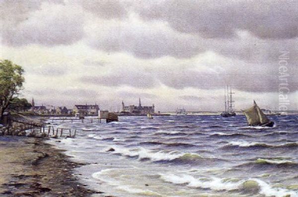 Marine Med Stranden Syd For Kronborg by Johan Jens Neumann