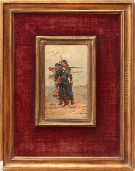 Soldier Oil Painting by Alphonse Marie de Neuville