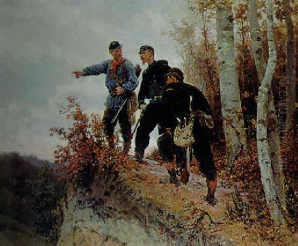 The Sentries Oil Painting by Alphonse Marie de Neuville