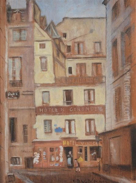 The Students' Hotel, Quartier Latin Oil Painting by Christopher Richard Wynne Nevinson