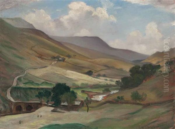 Uplands Oil Painting by Christopher Richard Wynne Nevinson