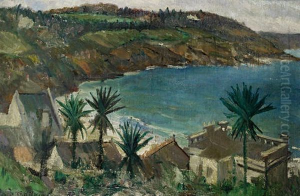 La Corniche 1 Oil Painting by Christopher Richard Wynne Nevinson