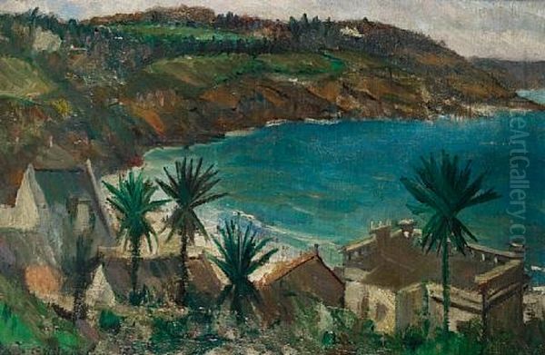 La Corniche 1 Oil Painting by Christopher Richard Wynne Nevinson