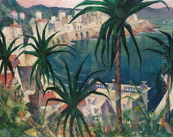 La Corniche Oil Painting by Christopher Richard Wynne Nevinson