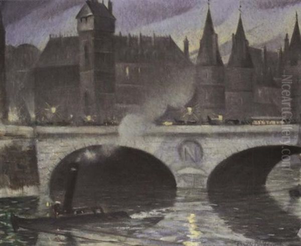 La Conciergerie Oil Painting by Christopher Richard Wynne Nevinson