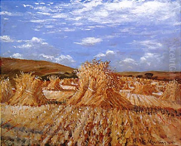 The Torn Cornfield Oil Painting by Christopher Richard Wynne Nevinson